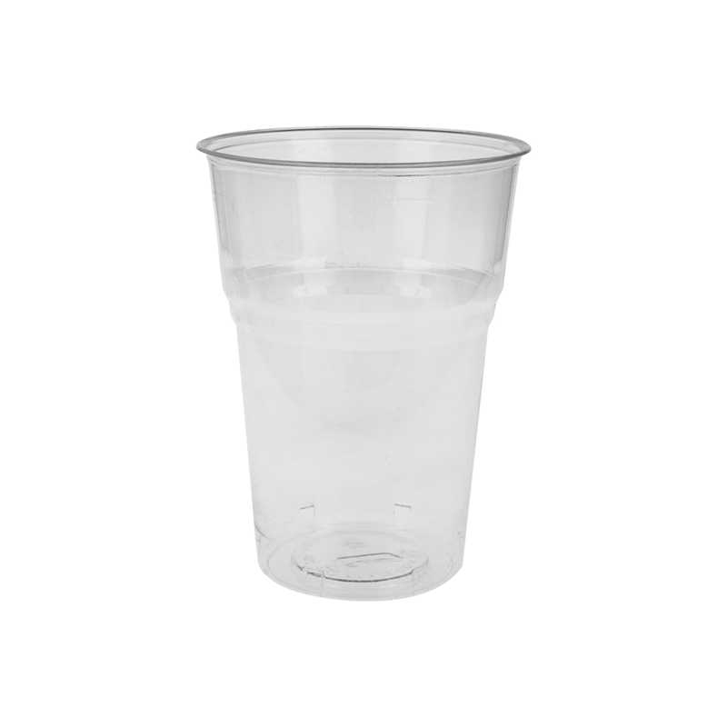 VASOS COMPOSTABLES 400ML 8,5X11,2CM TRANSPARENTE PLA X50UN