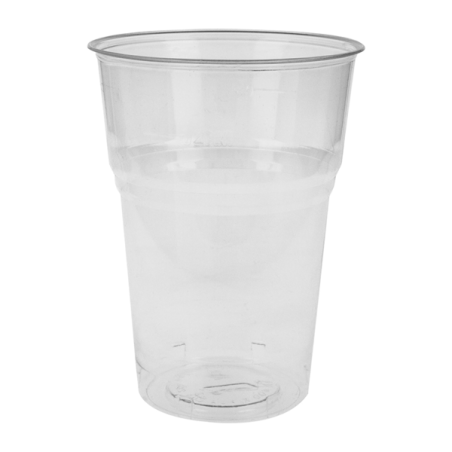 VASOS COMPOSTABLES 400ML 8,5X11,2CM TRANSPARENTE PLA X50UN