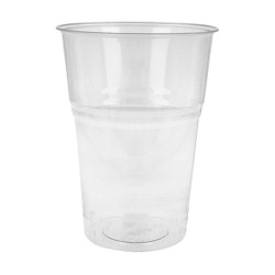 VASOS COMPOSTABLES 575ML 9,5X13CM TRANSPARENTE PLA X50UN