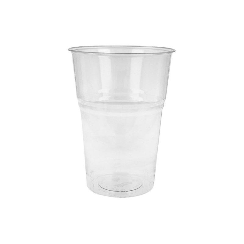 VASOS COMPOSTABLES 575ML 9,5X13CM TRANSPARENTE PLA X50UN