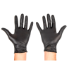 GUANTES 'M' NEGRO NITRILO X100UN