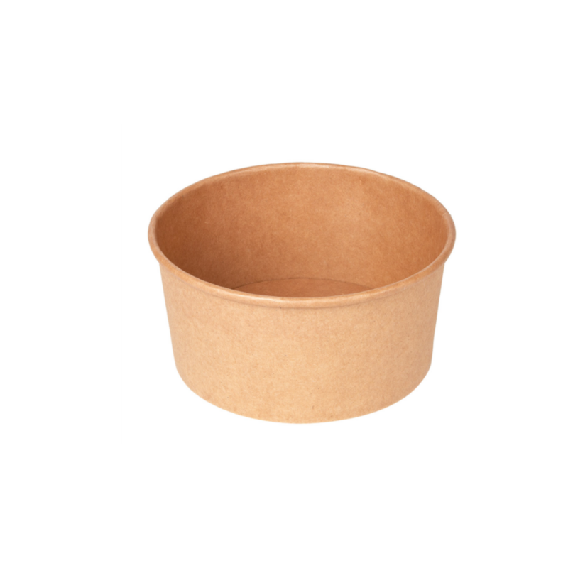 ENSALADERAS 750 ML 320 + 18 PE G/M2 Ø 14,5/12,5x7 CM NATURAL KRAFT