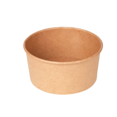 ENSALADERAS 750 ML 320 + 18 PE G/M2 Ø 14,5/12,5x7 CM NATURAL KRAFT