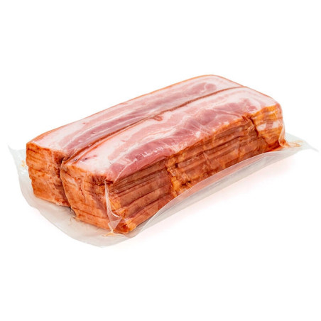 BACON AHUMADO SIN PIEL LONCHEADO 1KG