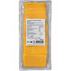 CHEDDAR LONCHAS BANDEJA 1 KG 50X20GRS