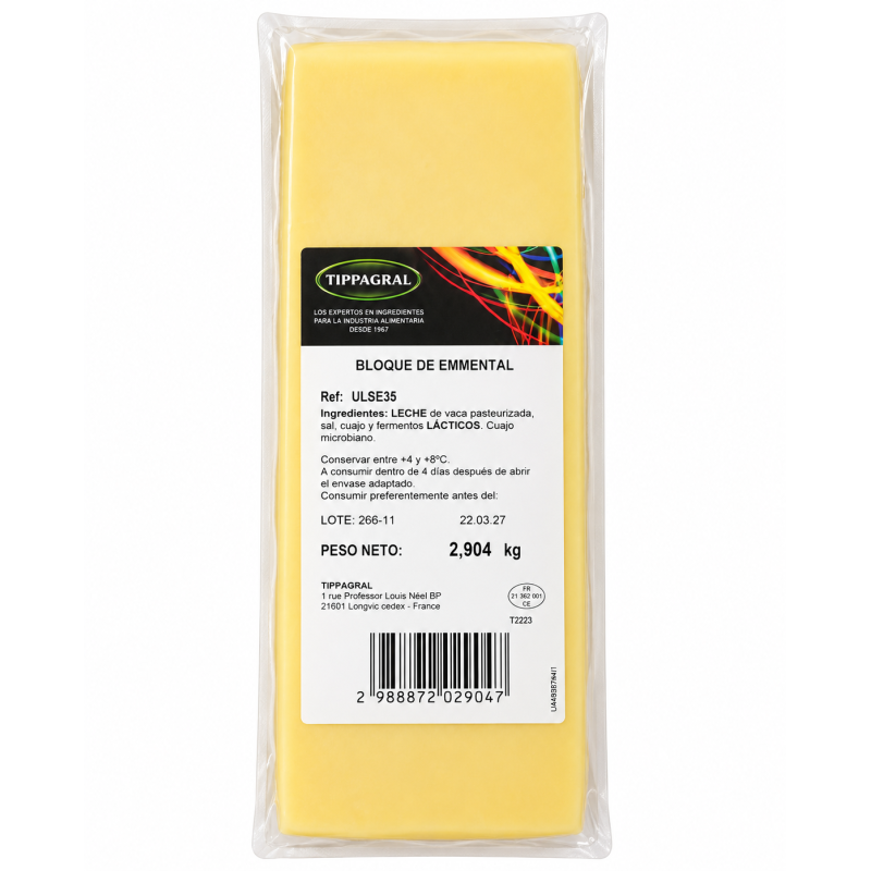 *EMMENTHAL PIEZA FRANCES 3 KG