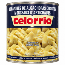 ALCACHOFAS 2.650KG CUARTOS