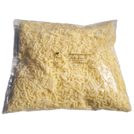 MOZZARELLA 100%  RALLADA 2KG X 6 (12 KG)