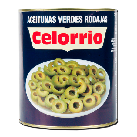 ACEITUNAS LAMINADAS VERDES 3 KG