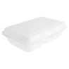 CONCHAS 2 COMPART. NIONIC 1L 16,5X22,5X5X6,4 CM BLANCO BAGAZO X 50 UN